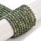 Natural Green Apatite Beads Strands, Faceted, Round, Grade AB, 3~3.5mm, Hole: 0.6mm, about 126pcs/strand, 37~38cm
