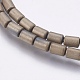 Electroplate Non-magnetic Synthetic Hematite Bead Strands G-K237-13B-2