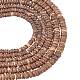 HOBBIESAY 6 Strands 2 Style Natural Coconut Shell Rondelle Bead Strands COCB-HY0001-01-1