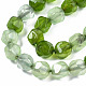 Hilos de abalorios de jade blanco natural G-N326-96-3