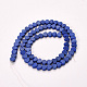 Lapis lazuli filamentos sintético Cuentas G-Q468-75-6mm-2
