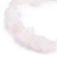 Set di gioielli con perline di quarzo rosa naturale SJEW-JS01232-06-7