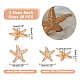 arricraft 60 PCS 3 Sizes Zinc Alloy Starfish Shank Buttons BUTT-AR0001-09-2