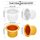 Pandahall elite 20pcs 2 couleurs tasse de bougie en aluminium elite FIND-PH0004-53-5