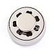 304 medaglione con diffusore magnetico in acciaio inossidabile fibbia per oli essenziali per aromaterapia AJEW-M027-12P-4
