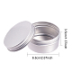 BENECREAT 12 Pcs 80ml Aluminum Tin Jars CON-BC0005-18B-2