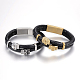 Leather Cord Multi-strand Bracelets BJEW-F317-057-1