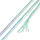 18 かせ 18 色 6 層ポリエステル刺繍糸  クロスステッチの糸  セグメント染めのグラデーションカラー  ミックスカラー  0.5mm  約8.75ヤード（8m）/かせ  18色  1 かせ/色  18 かせ/セット OCOR-M009-01C-01-3