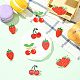 10 шт. 5 стиля эмалевых значков с изображением клубники и вишни JEWB-SC0001-76-5