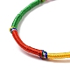 Bracelet cordon tressé en polyester BJEW-I306-01A-2