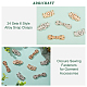 Arricraft 24 pieza 6 estilos clip de chal de aleación FIND-AR0001-74-5