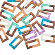 Pendentifs en résine transparente et bois de noyer&nbsp;RESI-CJ0001-77-6