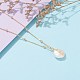 Natürliche Barockperle Keshi Perle Anhänger Halsketten NJEW-JN03372-02-5