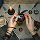 Timbro sigillo di cera in ottone con manico with AJEW-WH0184-1118-3