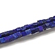 Hebras de cuentas teñidas de lapislázuli natural G-B064-A20-1