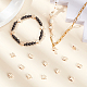 Benecreat 20 pcs 18k perles d'espacement plaquées or perles en métal pour la fabrication de bijoux de bricolage et autres travaux d'artisanat - 8x8x3mm KK-BC0004-17G-5