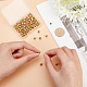DICOSMETIC 100Pcs Golden Plated Round Bead Loose Ball Bead 6mm Smooth Round Bead Round Vacuum Plating Beads Larger Hole Bead European Stainless Steel Bead for DIY Jewelry Making Craft STAS-DC0010-56B-3