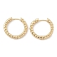 Латунные серьги обруча EJEW-D320-22G-4