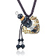 Ожерелье с подвеской в виде сердца в стиле барокко ручной работы лэмпворк PW-WG87634-03-1