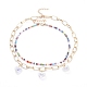 Glass Beaded Necklaces & Pendant Necklaces Sets NJEW-JN02777-1