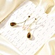 Серьги с натуральным жемчугом EJEW-L099-12G-3