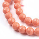 Chapelets de perles en turquoise synthétique TURQ-G123-10mm-02-3