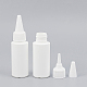 Benecreat 24 paquete de 1 oz botellas dispensadoras de plástico con aplicador de punta con tapas blancas a prueba de fugas para pegamento DIY-BC0011-24A-6