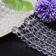 Faceted Flat Round Imitation Austrian Crystal Bead Strands G-M186-10x8mm-01A-1