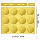 12 hoja de pegatinas autoadhesivas en relieve de lámina dorada. DIY-WH0451-050-2