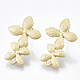 Smooth Surface Alloy Stud Earring Findings X-PALLOY-T064-45MG-1