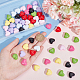 PandaHall Elite 64Pcs 8 Colors Opaque Acrylic Beads SACR-PH0001-51-3