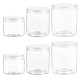 Benecreat 12 упаковка прозрачная пластиковая банка колонка пластиковые контейнеры для бусинок круглый косметический дорожный горшок 180/400/700 мл для макияжа CON-BC0006-73-1