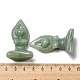 Резные фигурки богини йоги из натурального зеленого авантюрина DJEW-D012-06E-3
