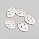 Paint Sprayed Shell Pearl Beads X-BSHE-I010-05-1