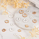 Biyun 16Pcs 16 Style Brass Pendant Cabochon Settings & Cabochon Connector Settings FIND-BY0001-13-5