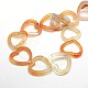 Heart Natural Carnelian Beads Strands G-P063-108-2