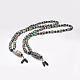 Buddhist Jewelry Natural Tibetan Agate Beaded Necklaces NJEW-F131-33-1