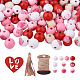 Elecrelive set di gioielli con perline di legno di san valentino kit per la creazione di gioielli fai da te DIY-EL0001-05-1