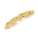 Rack Plating Brass Micro Pave Clear Cubic Zirconia Connector Charms KK-K377-80G-2