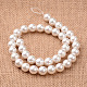 Colorful Polished Round Grade A Shell Pearl Bead Strands BSHE-M025-A-12mm-2