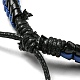 La pulsera trenzada ajustable del cordón de cuero de imitación del estilo 5pcs 5 fija con el cordón encerado para los hombres BJEW-F458-01-4