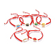 (vendita in fabbrica di feste di gioielli) braccialetti di perline intrecciati con cordino di nylon regolabile BJEW-N303-02A-1