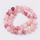 Natural Colorful Green Jade Beads Strands G-G757-02-8mm-2