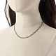 Не тускнеющие ожерелья из нержавеющей стали 304 NJEW-JN03637-4