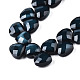 Chapelets de perles en verre opaque de couleur unie GLAA-N045-001-4