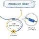 Набор браслетов из вощеного полиэфирного плетеного шнура BJEW-SW00024-7