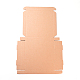 クラフト紙の折りたたみボックス  正方形  厚紙ギフト箱  メーリングボックス  バリーウッド  52x36.5x0.2cm  完成品：23x23x4cm CON-F007-A04-1