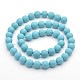 Frosted Round Shell Pearl Bead Strands BSHE-M013-10mm-05-2
