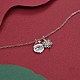 Christmas Theme Brass Pendant Necklaces NJEW-BB35098-3
