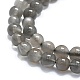 Brins de perles de pierre de lune grise naturelle G-A245-A05-01-3